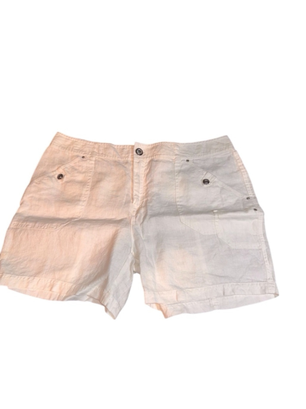 Inc Boho Escape Women's linen look Shorts Size 14 White